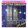 Kurtyna Świetlna z Gwiazdkami LED +Flash Lampki Świąteczne ZB