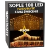 sople 100 led stałe+flash ciepła biel 1