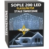 sople 200 led stałe+flash zimna biel 1