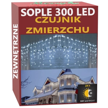 SOPLE 300 LED CZUJNIK ZMIERZCHU ZIMNA BIEL