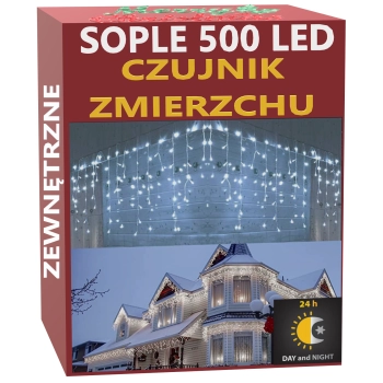 SOPLE 500 LED CZUJNIK ZMIERZCHU ZIMNA BIEL